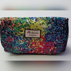 Shoshanna For Elizabeth Arden N.Y.**Floral/Black Patent Leather**Clutch